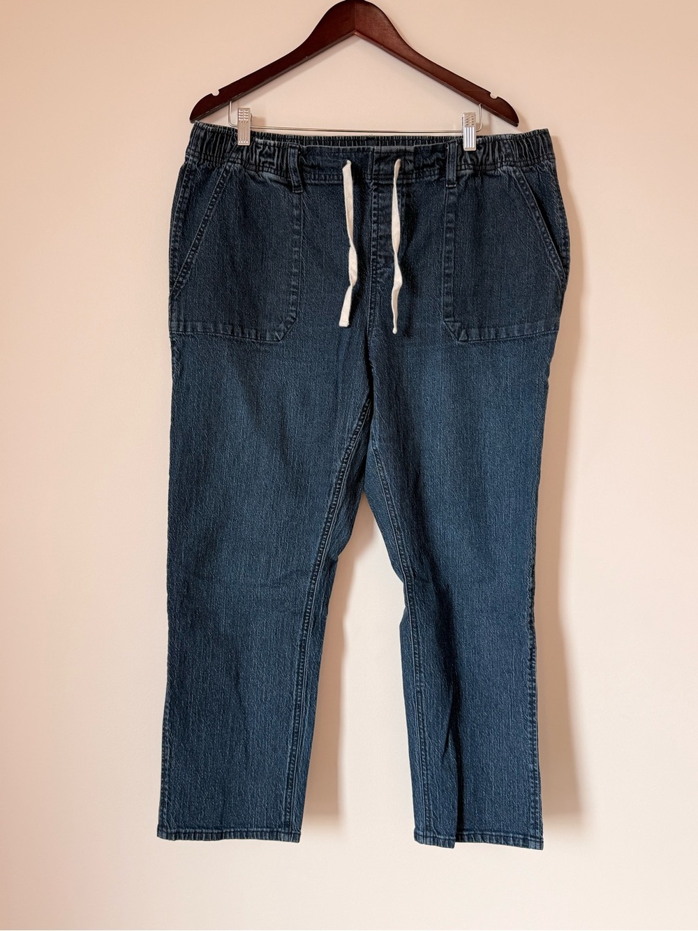 Buffalo Drawstring Dark Blue Denim Jeans